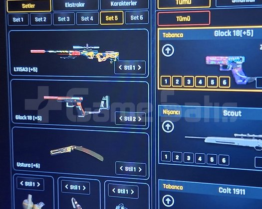 +5 L11A3 SINIRSIZ VE +5 SINIRSIZ GLOCK 18