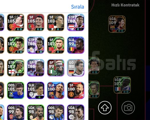 EFOOTBALL 3328 KG | 109-108LİK YILDIZLAR | MUH