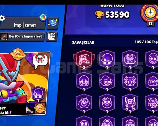 BRAWL STARS 53K FULL+FULL FİRSAT ÜRÜNÜ TEK BAG