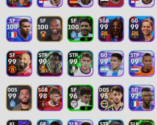 110 ibrahimovic 105 kahn 500 coin harika hesap