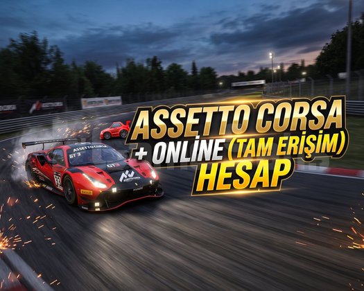 ASSETTO CORSA + ONLİNE TAM ERİŞİM HESAP