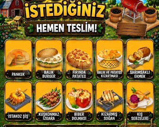 100 Adet Seçeceğiniz Barbekü Makinesi Ürünleri