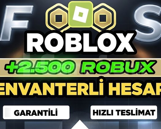 ROBLOX +2500 Robux - Envanterli Hesap !!