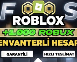 ROBLOX +1000 Robux - Envanterli Hesap !!