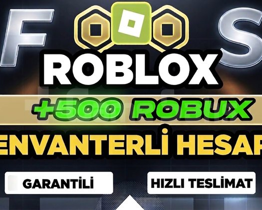 ROBLOX +500 Robux - Envanterli Hesap !!