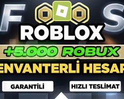 ROBLOX +5000 Robux - Envanterli Hesap !!