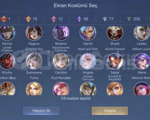 394 SKINLİ FULL MLBB HESABI + KOF + LEGEND