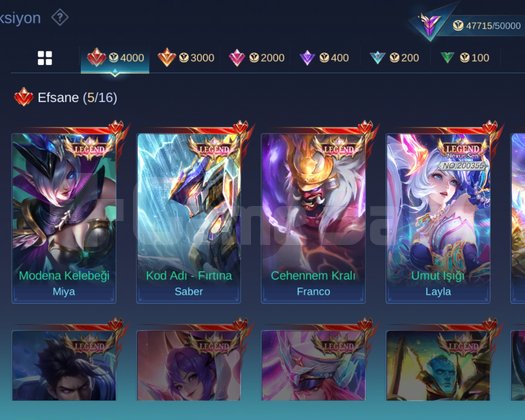 5 ADET LEGEND ve birsürü Kostüm