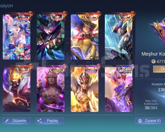 5 ADET LEGEND ve birsürü Kostüm