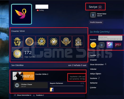 ANINDA TESLİM !15K OYUN+7 MADLYA 373 WİN 1291 SAAT