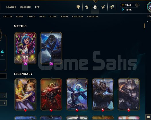 TR | 208 SKİN | PLATİN 4 + 2100 RP