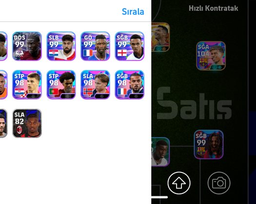 Hesap çok güzel Ronaldo 108 var tek bağ