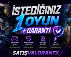 İSTEDİĞİNİZ 1 OYUN + GARANTİ İLE!