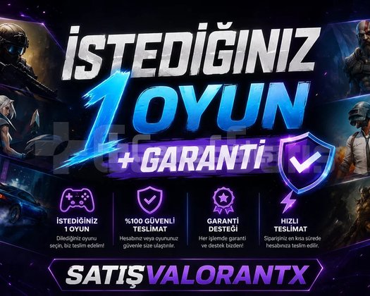 İSTEDİĞİNİZ 1 OYUN + GARANTİ İLE BURADA!