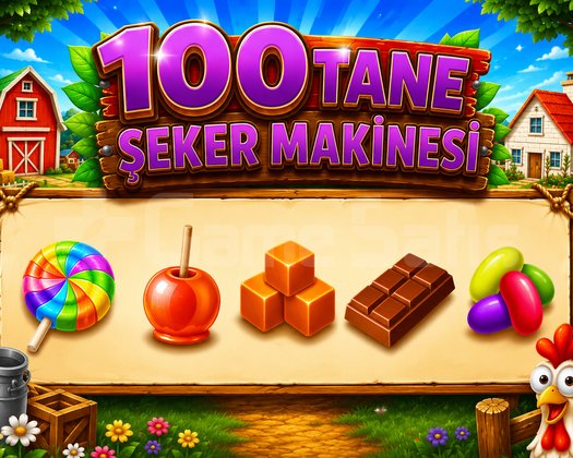 100 adet şeker makinesi ürünleri anında tesliimat