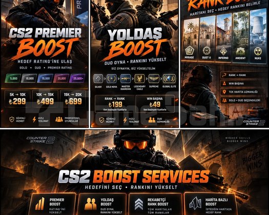 CS2 PROFESYONEL BOOST HİZMETİ
