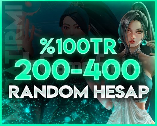 ŞAŞMAZ KALİTE | TR 200-400 SKIN RANDOM HESAP