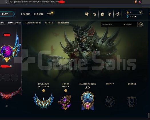 Duman Elo Boost. EUW Challenger Hızlı Eloboost