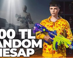 100 TL ASLA BOŞ ÇIKMAYAN DOPDOLU RANDOM HESAP
