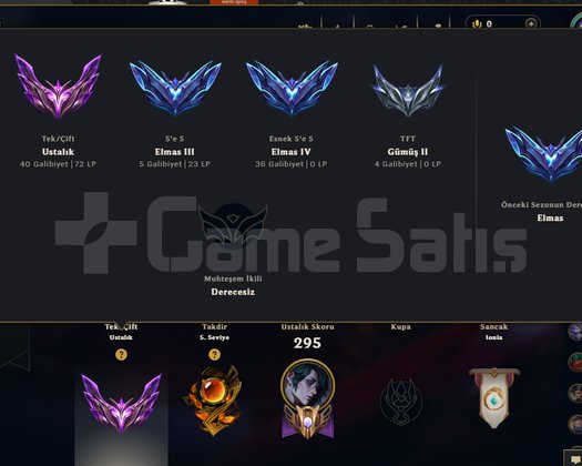 Tertemiz MASTER hesap MMR yüksek
