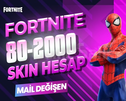 80-2000 SKIN PREMIUM MAİL DEĞİŞEN FORTNITE HESAP