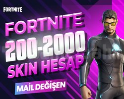 200-2000 SKIN PREMIUM MAİL DEĞİŞEN FORTNITE HESAP