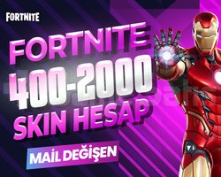 400-2000 SKIN PREMIUM MAİL DEĞİŞEN FORTNITE HESAP