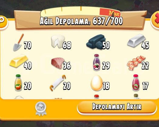 33 LVL ÜRÜN DOLU HESAP