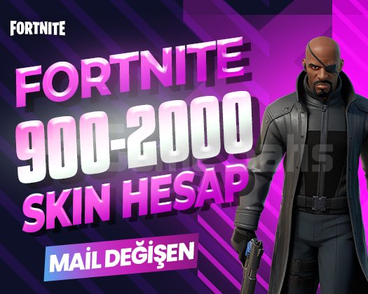 900-2000 SKIN PREMIUM MAİL DEĞİŞEN FORTNITE HESAP