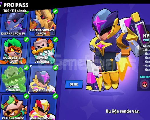 Full 674 Skin Nadir Pin Dolu Pro Rank