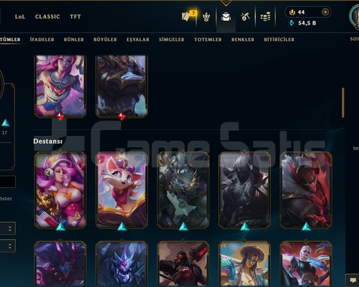 TR / 115 LEVEL / 43 SKİN / 96 HERO +ELMAS +MAİL