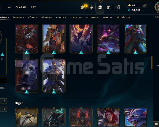TR / 115 LEVEL / 43 SKİN / 96 HERO +ELMAS +MAİL