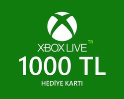 1000 TL Xbox Live Hediye Kartı
