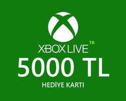 5000 TL Xbox Live Hediye Kartı