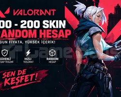 100-200 random valorant hesabı
