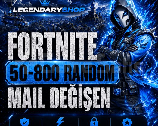 50-800 SKİN FORTNİTE MAİL DEĞİŞEN HESAP
