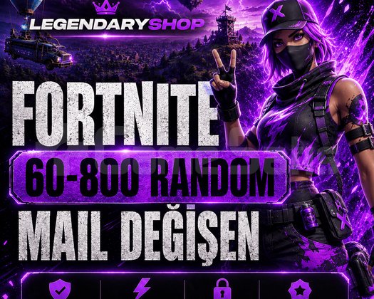 60-800 SKİN FORTNİTE MAİL DEĞİŞEN HESAP