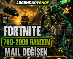 700-2000 SKİN FORTNİTE MAİL DEĞİŞEN HESAP