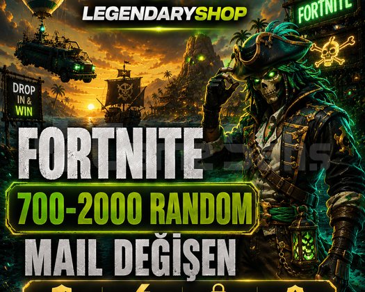 700-2000 SKİN FORTNİTE MAİL DEĞİŞEN HESAP