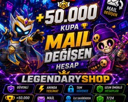 50.000+ KUPA GARANTİ MAİL DEĞİŞEN HESAP