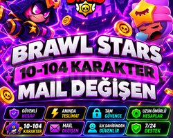 10-104 Karakter Garanti Mail Değişen HESAP