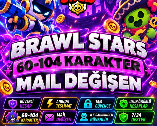 60-104 Karakter Garanti Mail Değişen HESAP