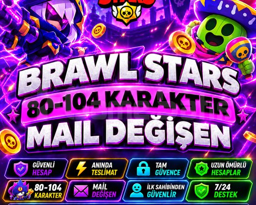 80-104 Karakter Garanti Mail Değişen HESAP
