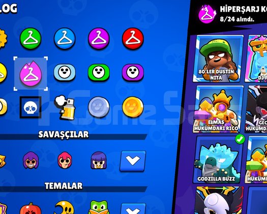 SATILIK 109K BRAWL STARS EMEK HESABIM