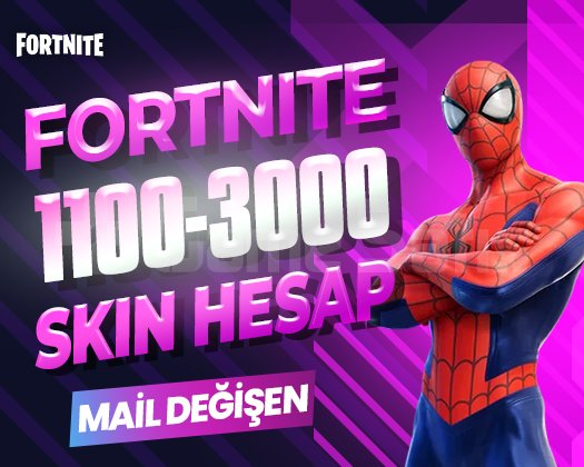 1100-3000 SKIN PREMIUM MAİL DEĞİŞEN FORTNITE HESAP