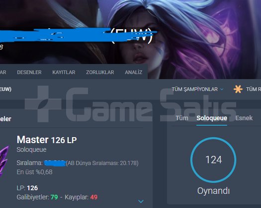 EUW / MASTER 126 LP / 65 WR / 2024 KURULUM