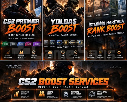 CS2 PROFESYONEL BOOST HİZMETİ