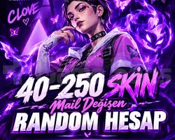 VALORANT RANDOM HESAP | 40-250 SKİN