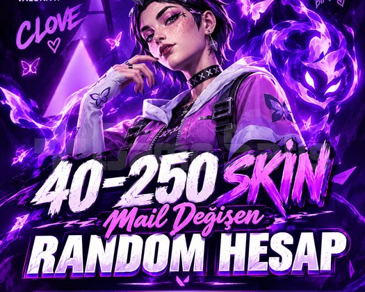 VALORANT RANDOM HESAP | 40-250 SKİN