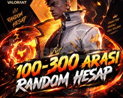 VALORANT Random Hesap | 100-300 Skin